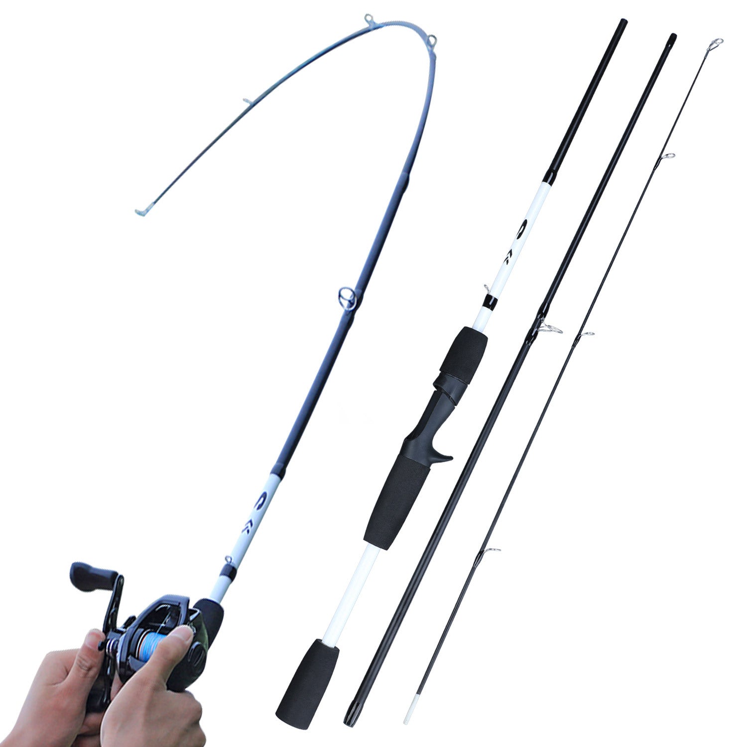 Sougayilang Sections Carbon Fiber Spinning Casting Fishing