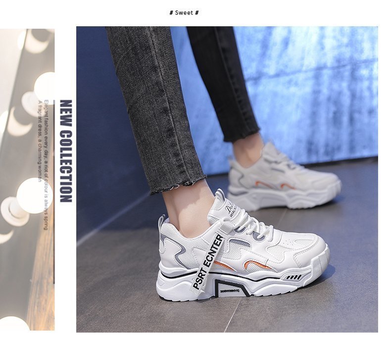 New Spring Women Sneakers Lightweight and Chunky Platform Fashion Casual Breathable Vulcanized Shoes