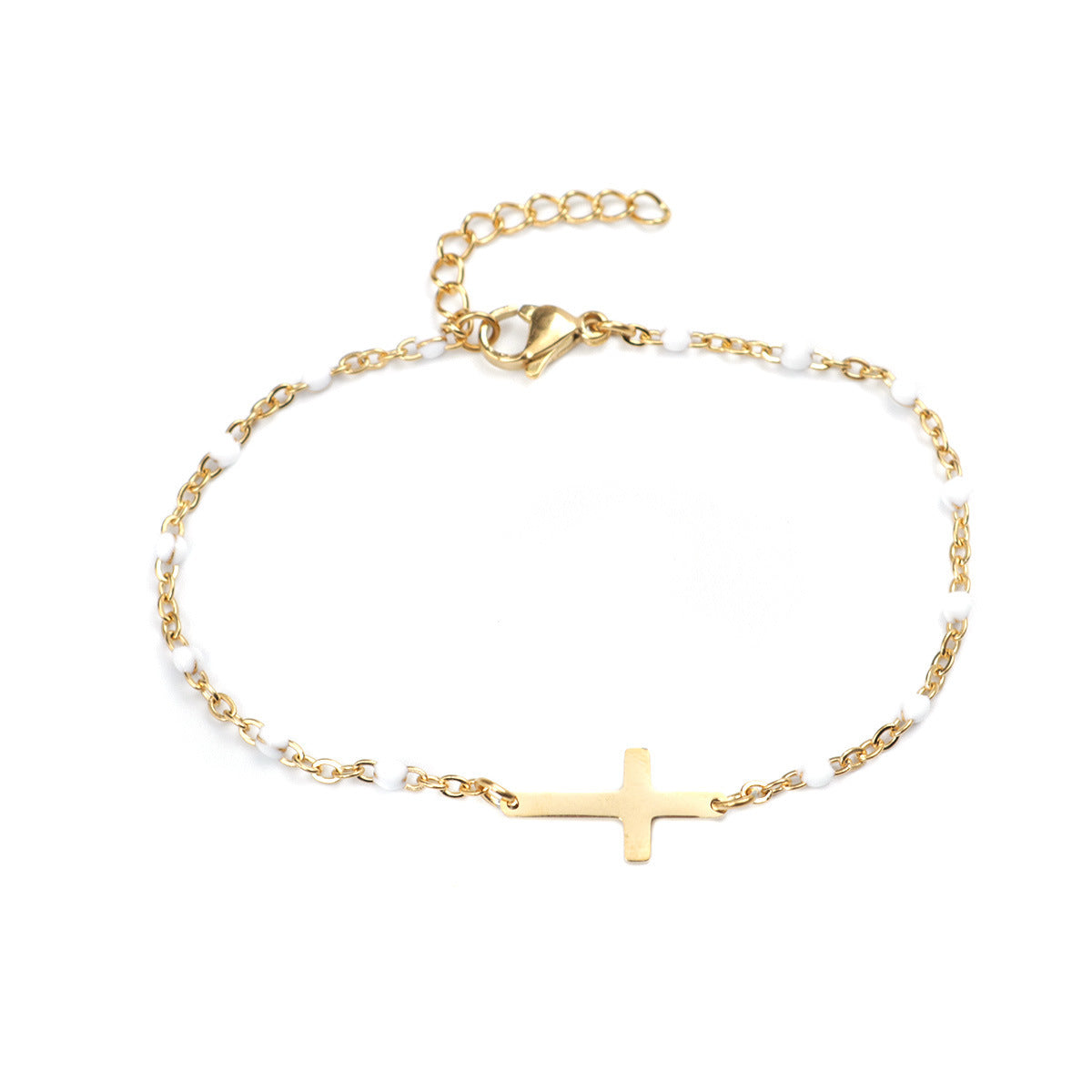 Fashion Cross Stainless Steel Bracelet