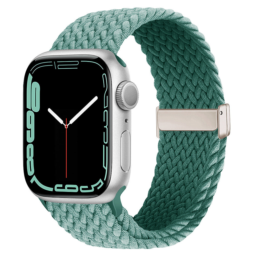 Watch Strap Rainbow Nylon Woven Slide Fastener Elastic Strap Universal