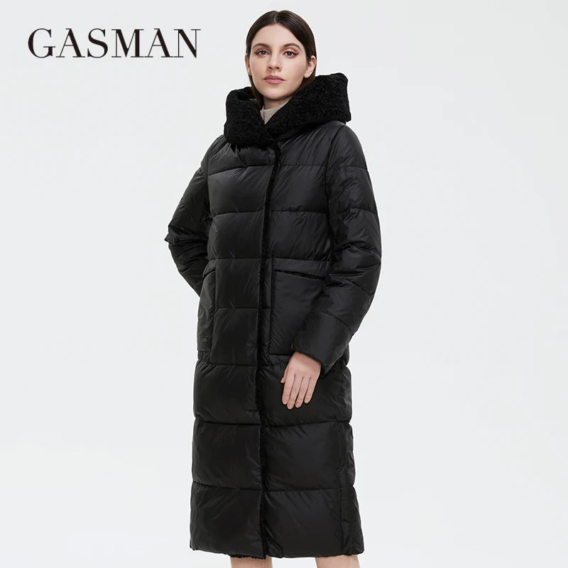 Women's winter jacket Long fashion slim women Coat Keep warm pocket outwear Retro elegant Classic lady parka 81716