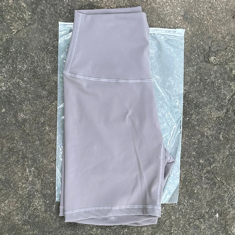 Women Sports Biker Shorts Women Naked Feeling High Waist Yoga Shorts Push Up Fitness Leggings Tummy Control Yoga Slim Shorts