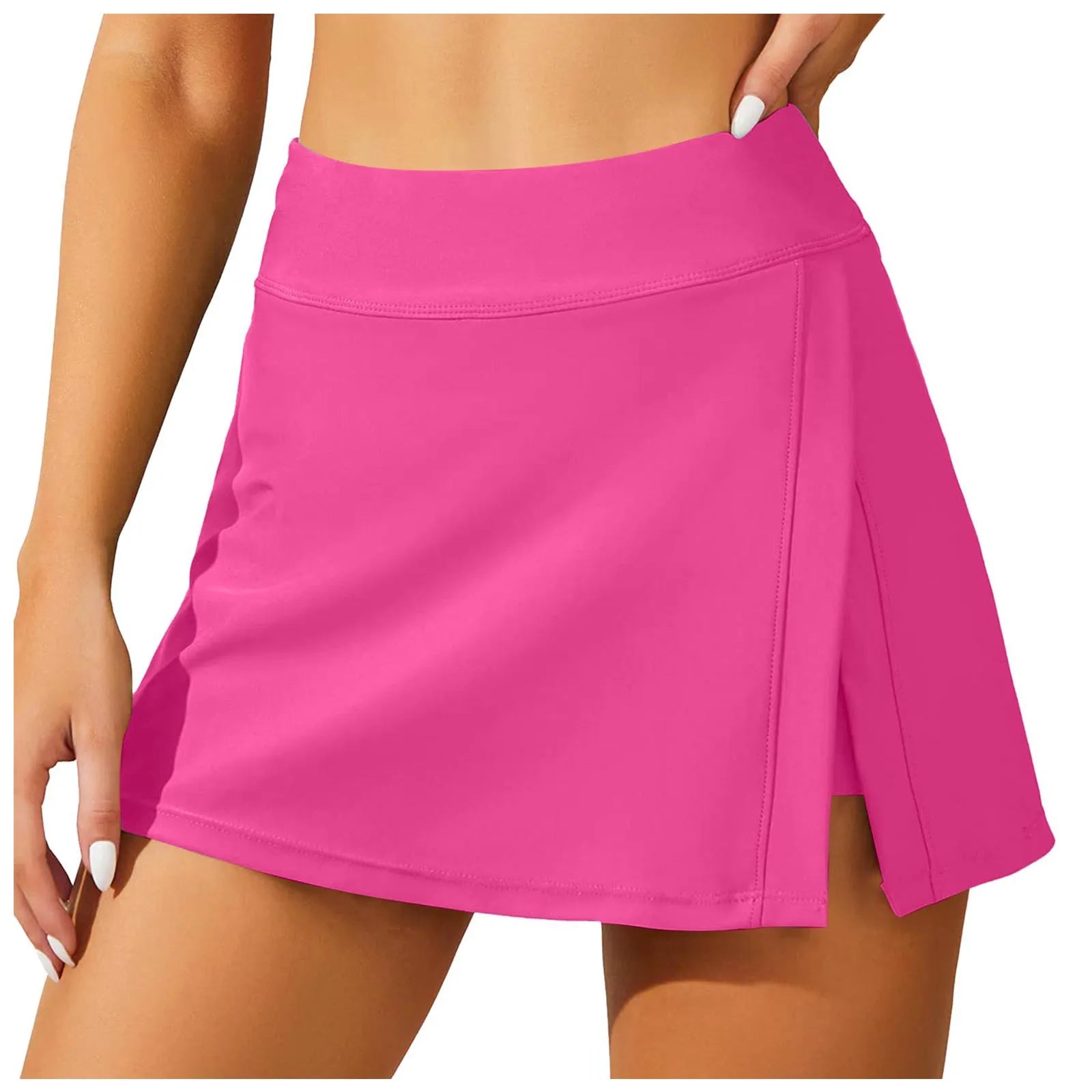 Women's Swim Skirt Belly Tightening Swim Dress Built In Shorts High Waisted Split Swim Pants Womens Bathing Suits Bottoms