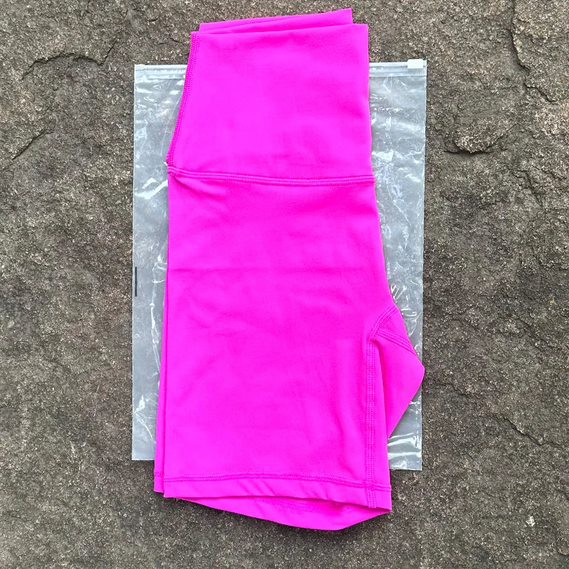 Women Sports Biker Shorts Women Naked Feeling High Waist Yoga Shorts Push Up Fitness Leggings Tummy Control Yoga Slim Shorts