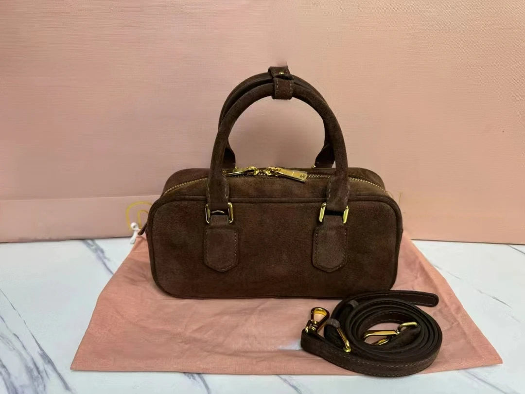 Arcadie Suede Cowhide Handbag High Definition Edition New Leather Shoulder Bag Designer Bags luxury Ladies Hand Bags