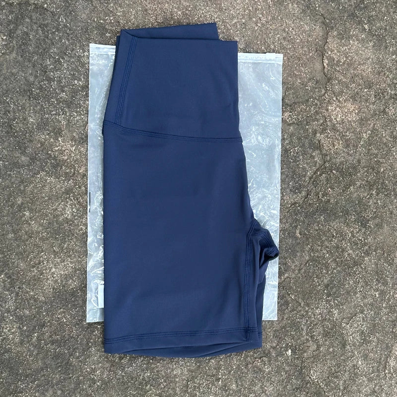 Women Sports Biker Shorts Women Naked Feeling High Waist Yoga Shorts Push Up Fitness Leggings Tummy Control Yoga Slim Shorts