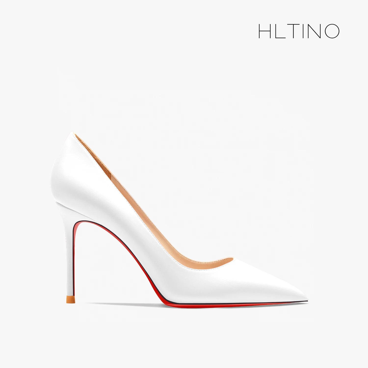 Women heels shoes woman trend luxury Brand Women's Pumps Leather High Heels Red Bottom Pointed Toe Ladies Party Shoes 12cm