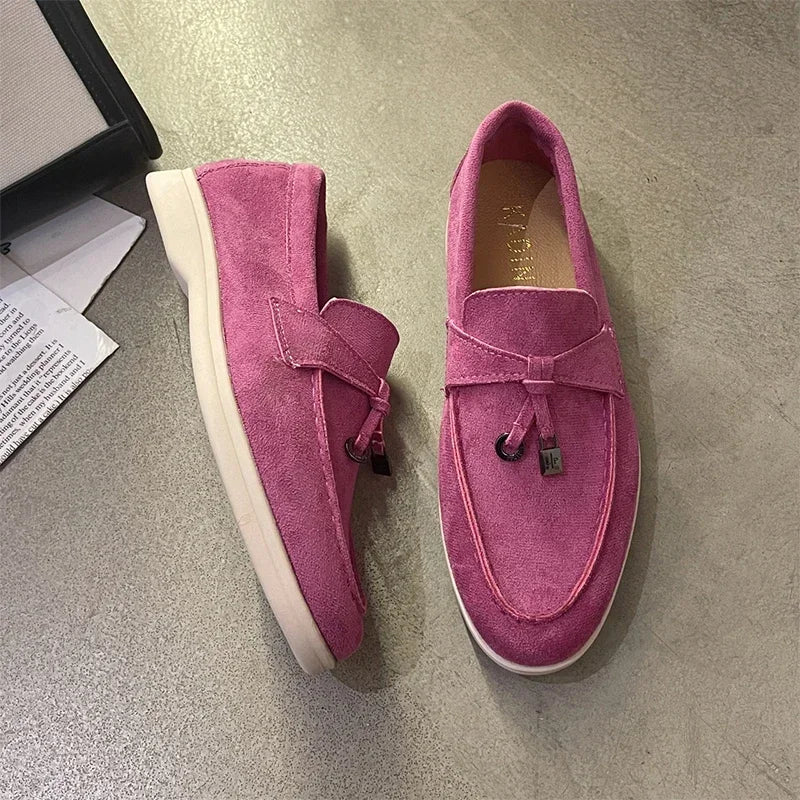 Sport Women Flats Shoes New Trend Spring Autumn Platform Suede Loafers Shoes Casual Ladies Walking Non Slip Chaussure Femme