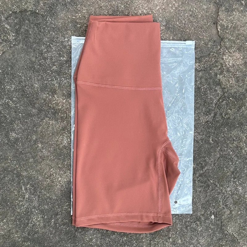 Women Sports Biker Shorts Women Naked Feeling High Waist Yoga Shorts Push Up Fitness Leggings Tummy Control Yoga Slim Shorts