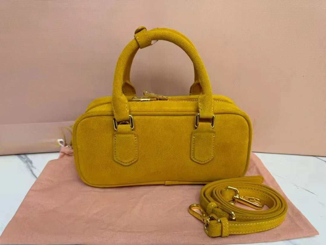 Arcadie Suede Cowhide Handbag High Definition Edition New Leather Shoulder Bag Designer Bags luxury Ladies Hand Bags