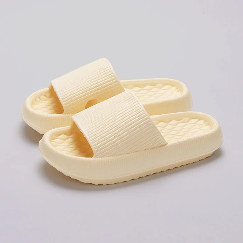 Women's Thick Platform Cloud Slippers EVA Soft Sole Pillow Slides Summer Beach Flip Flops Women Non Slip Bathroom Home Slippers