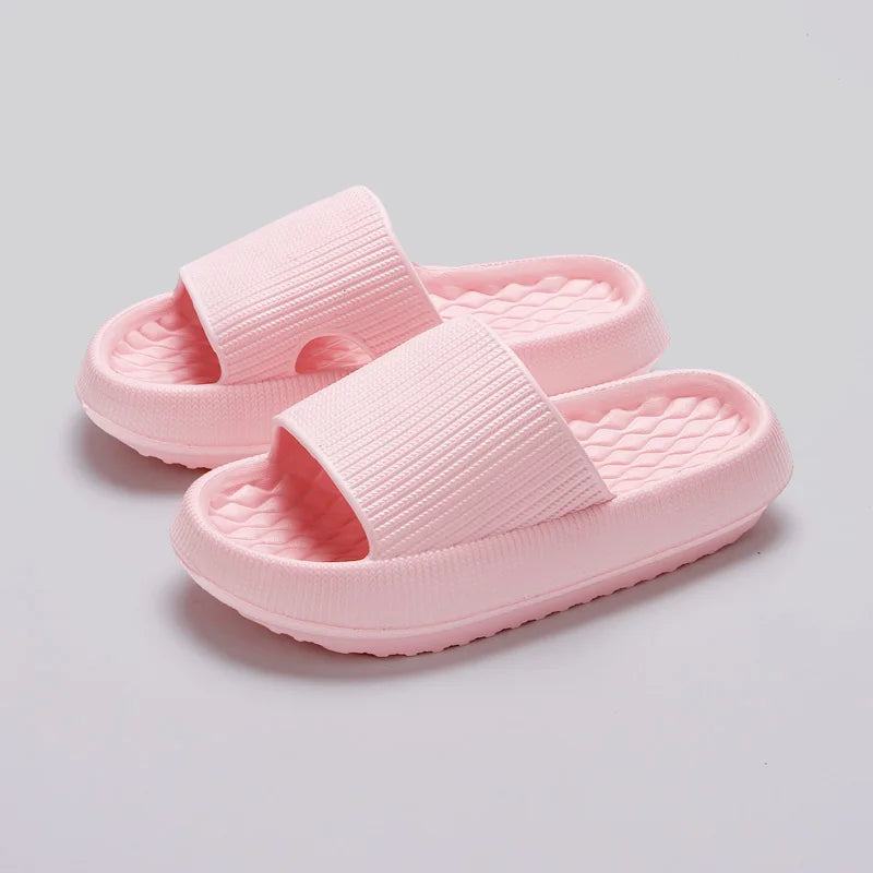 Women's Thick Platform Cloud Slippers EVA Soft Sole Pillow Slides Summer Beach Flip Flops Women Non Slip Bathroom Home Slippers