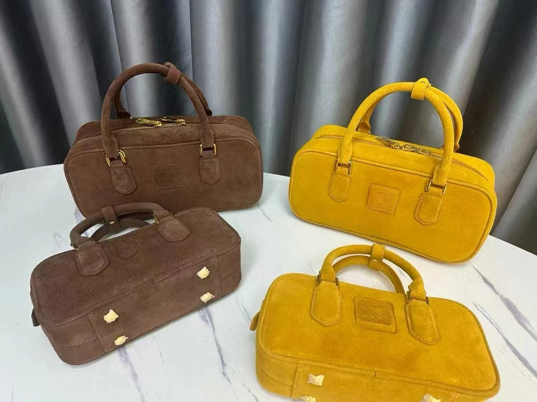 Arcadie Suede Cowhide Handbag High Definition Edition New Leather Shoulder Bag Designer Bags luxury Ladies Hand Bags