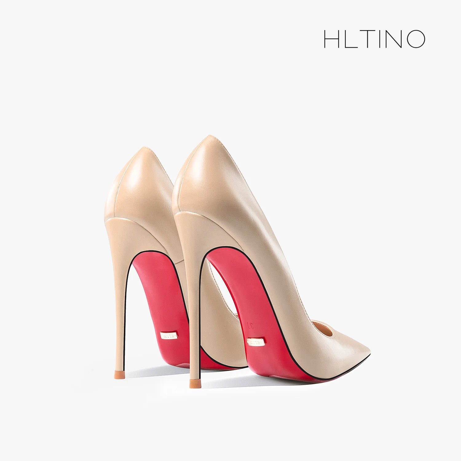 Women heels shoes woman trend luxury Brand Women's Pumps Leather High Heels Red Bottom Pointed Toe Ladies Party Shoes 12cm