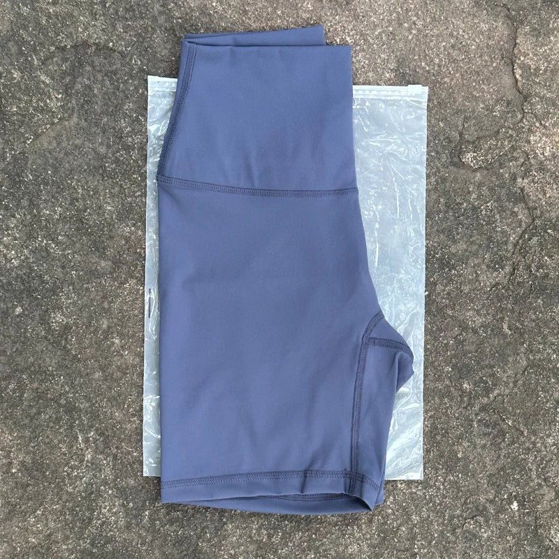 Women Sports Biker Shorts Women Naked Feeling High Waist Yoga Shorts Push Up Fitness Leggings Tummy Control Yoga Slim Shorts