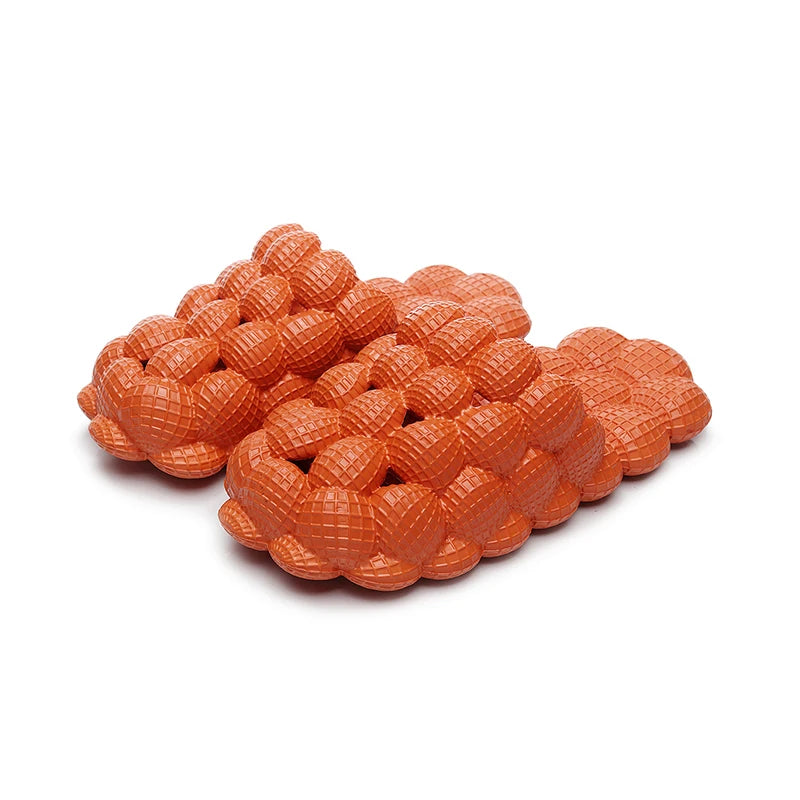 Women Man Soft Bubble Slippers Fashion New EVA Cool Home Beach Shoes Massage Sole Slippers Designer Indoor Peanut Slipper