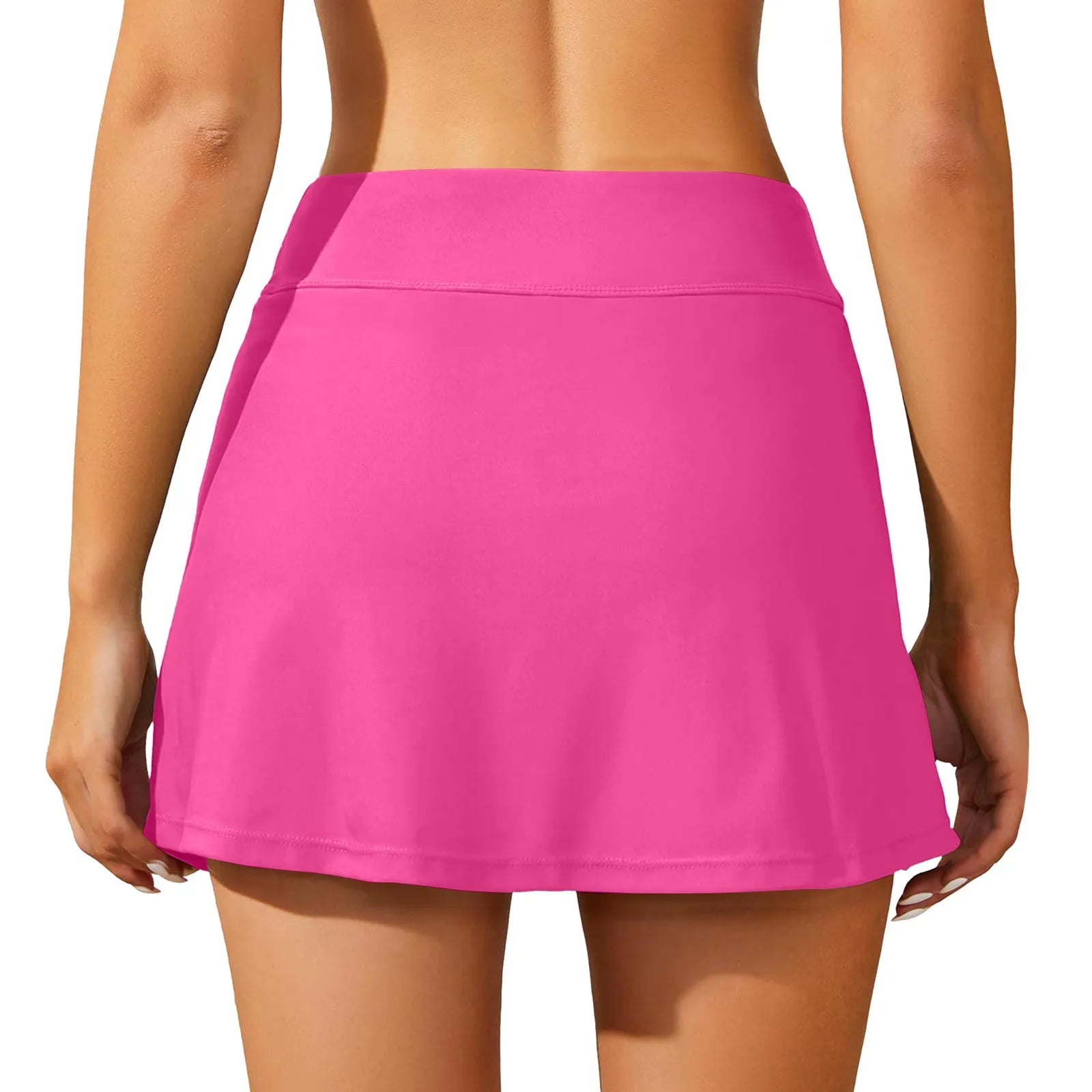 Women's Swim Skirt Belly Tightening Swim Dress Built In Shorts High Waisted Split Swim Pants Womens Bathing Suits Bottoms