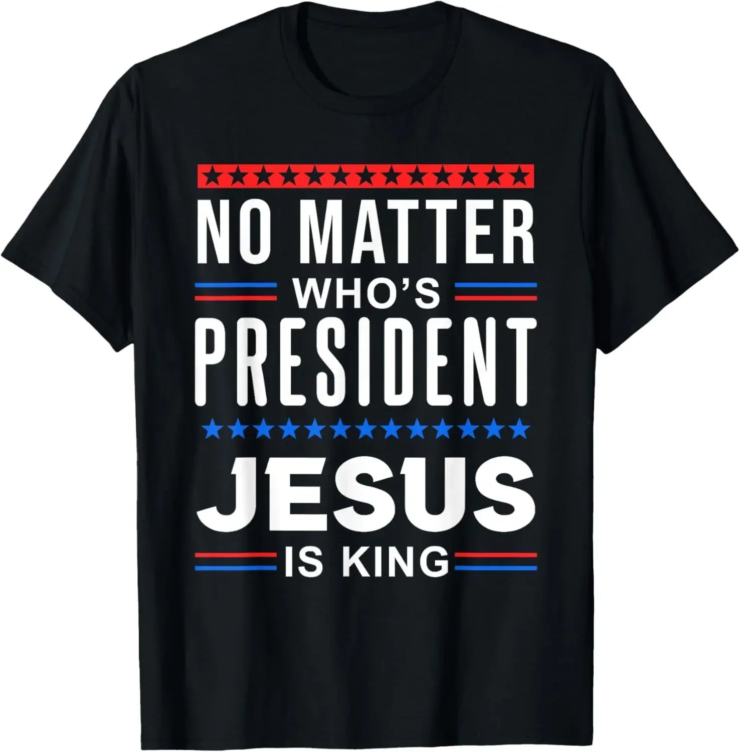 Christian Jesus Is King Design Crown T-Shirt Street Casual Couple Clothes T Shirts for Men Camisetas