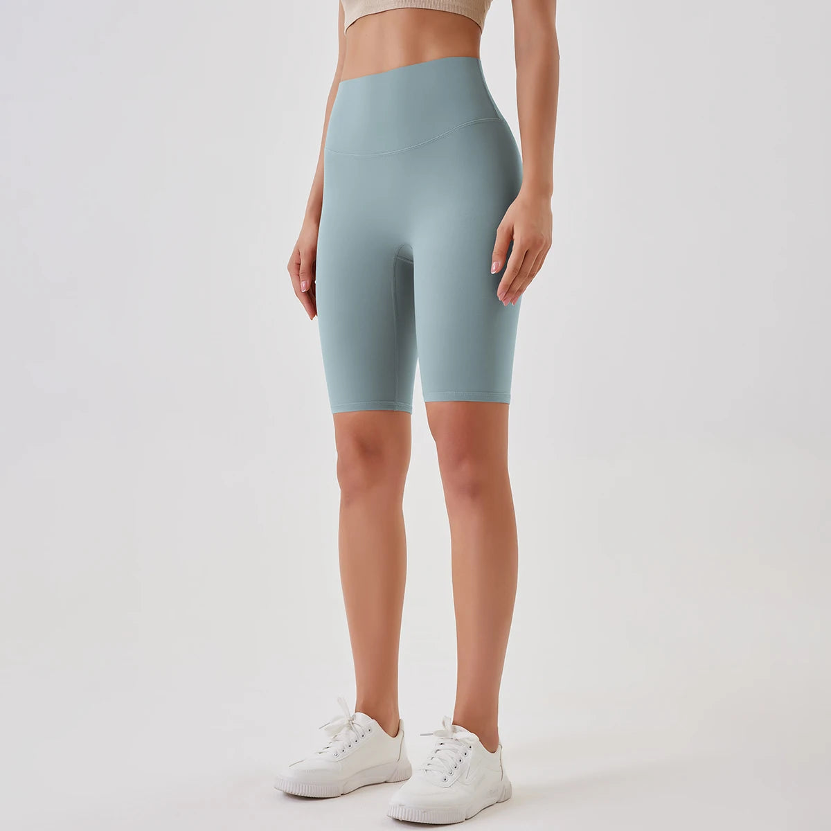 Summer Women Yoga Shorts Naked Feel Sports Shorts Fitness Tights High Waist Gmy Running Push Up Clothes Workout Cycling Shorts