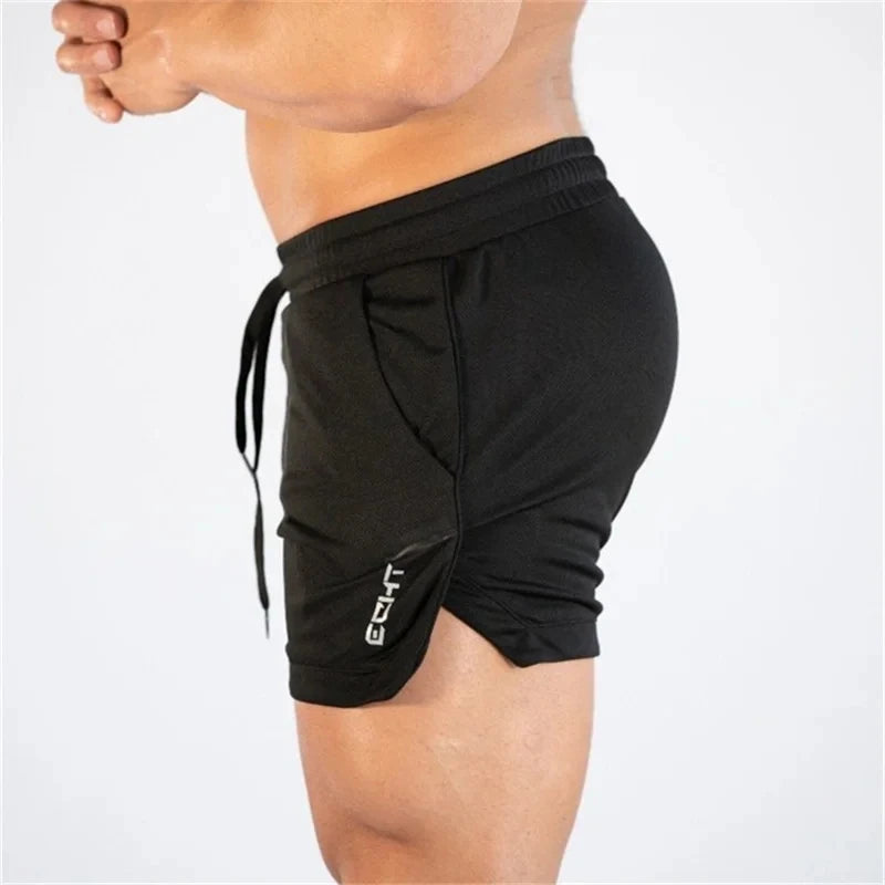 NEW Fitness sports Shorts Man Summer Gyms Workout Male Breathable Mesh shorts Quick Dry Beach Short Pants men Sportswear
