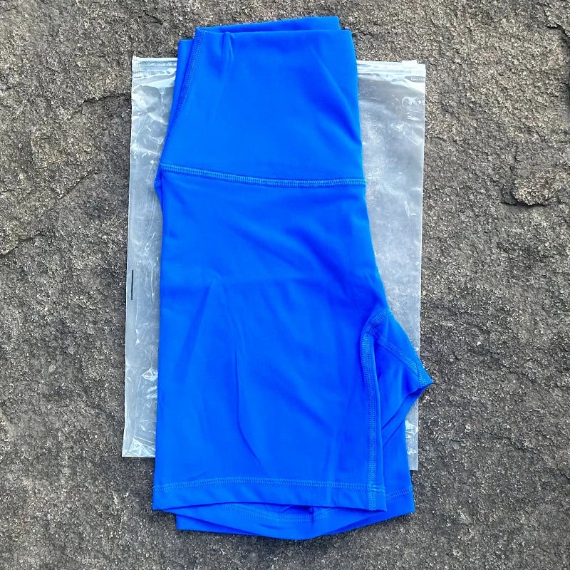 Women Sports Biker Shorts Women Naked Feeling High Waist Yoga Shorts Push Up Fitness Leggings Tummy Control Yoga Slim Shorts