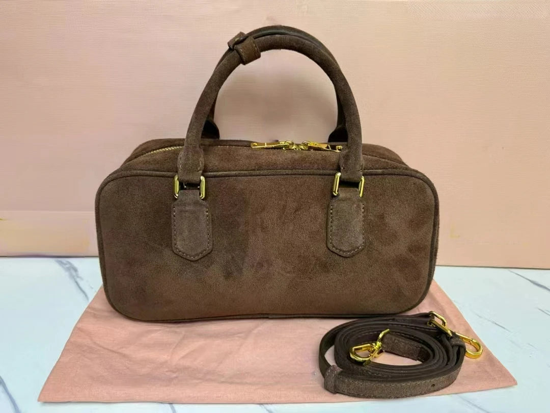 Arcadie Suede Cowhide Handbag High Definition Edition New Leather Shoulder Bag Designer Bags luxury Ladies Hand Bags