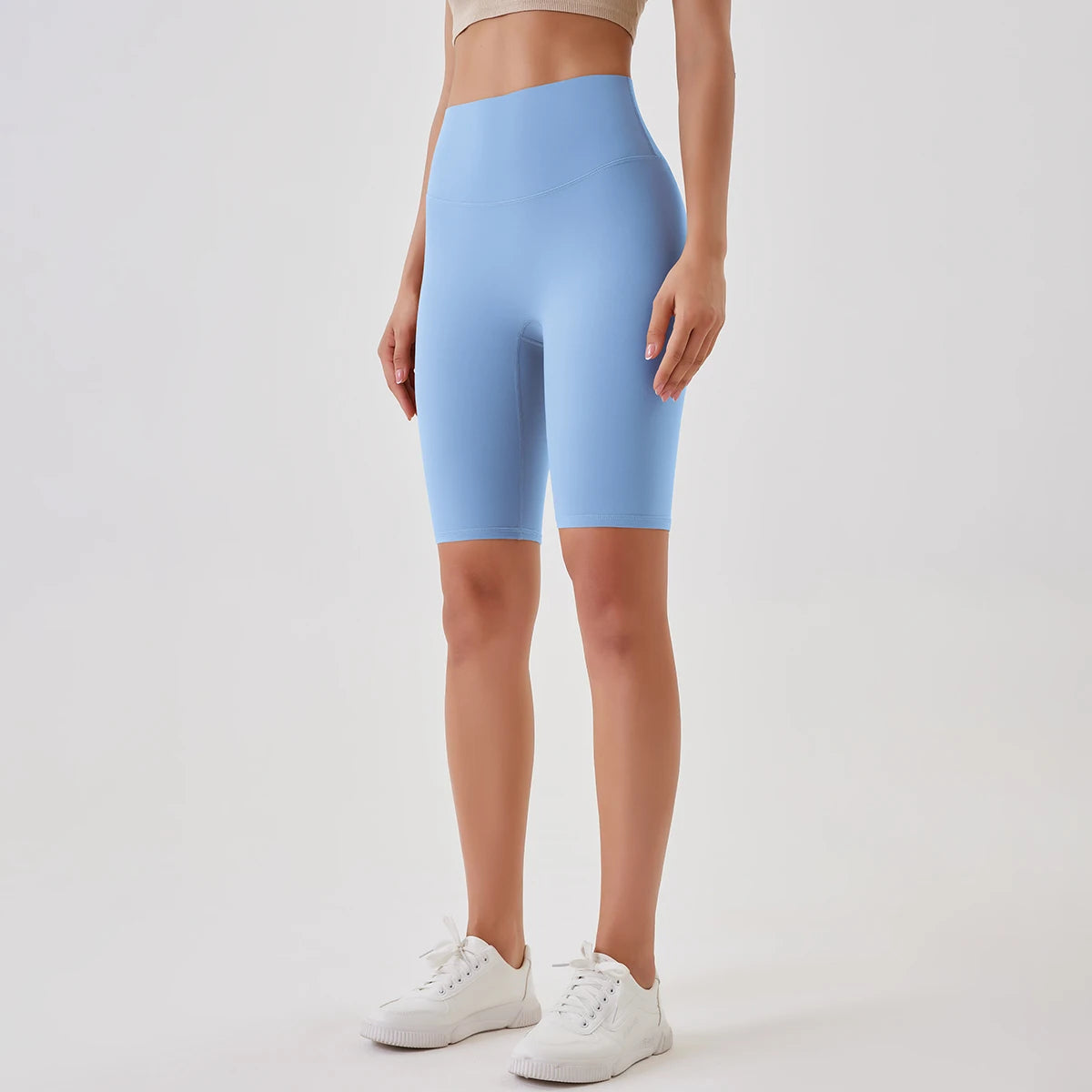 Summer Women Yoga Shorts Naked Feel Sports Shorts Fitness Tights High Waist Gmy Running Push Up Clothes Workout Cycling Shorts