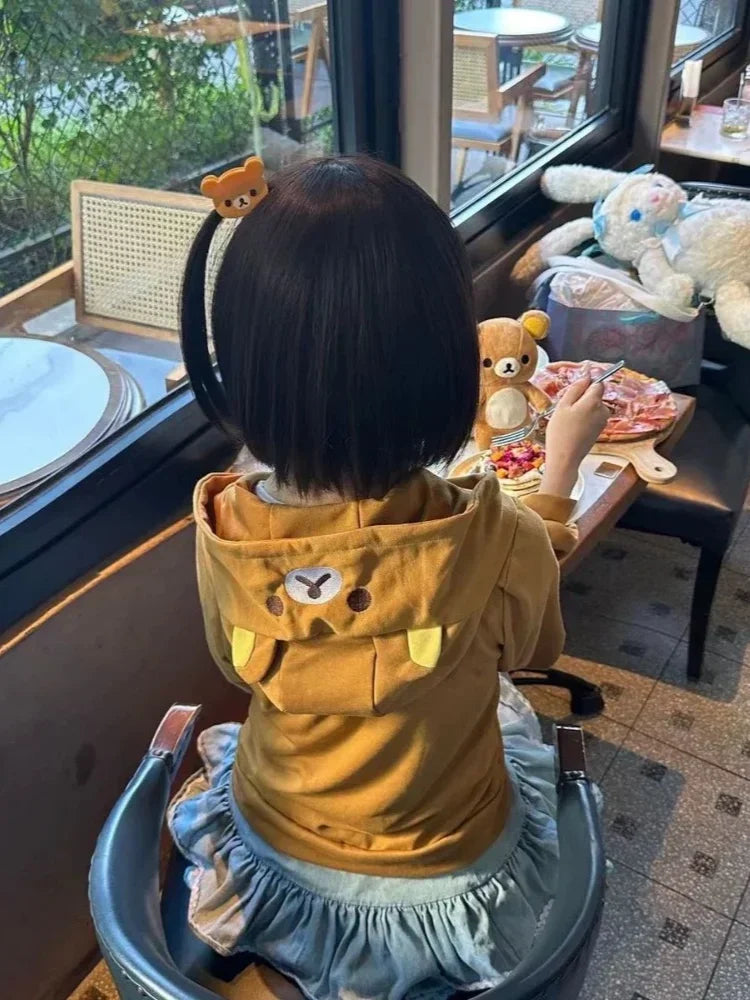 Y2k Harajuku Streetwear Hoodies Women Japanese Style Kawaii Sweet Cute Cartoon Print Zipper Sweatshirt Soft Girl