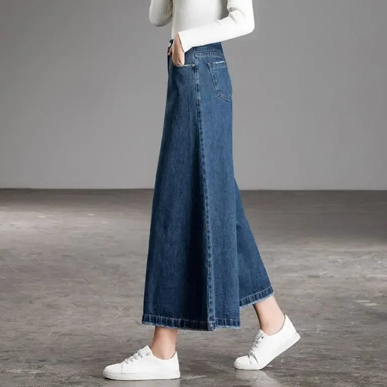 Wide Leg Jeans Women New Korean Dongdaemun High Waist Baggy Mom Jeans Streetwear Pant Pants Y2k Clothes 2000s Womens Width