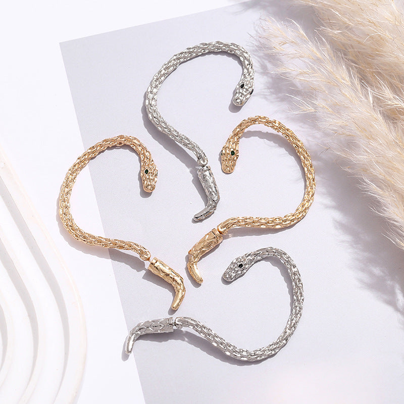 Exaggerated Personalized Punk Winding Snake-shaped Ear Hanging