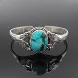 Women's Vintage Engraving Turquoise Bracelet