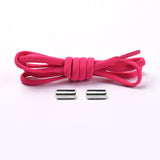 Elastic No Tie Shoelaces Semicircle Shoe Laces For Kids And Adult Sneakers Quick Lazy Metal Lock Laces Shoe Strings