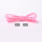 Elastic No Tie Shoelaces Semicircle Shoe Laces For Kids And Adult Sneakers Quick Lazy Metal Lock Laces Shoe Strings