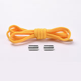 Elastic No Tie Shoelaces Semicircle Shoe Laces For Kids And Adult Sneakers Quick Lazy Metal Lock Laces Shoe Strings