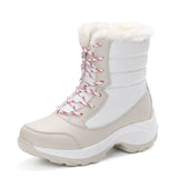 Plus velvet high-top women's shoes waterproof snow boots