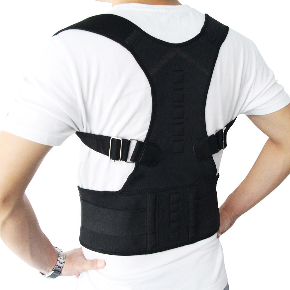 Adjustable Magnetic Posture Corrector Corset Back Men Body Shaper Brace Back Shoulder Belt Lumbar Support