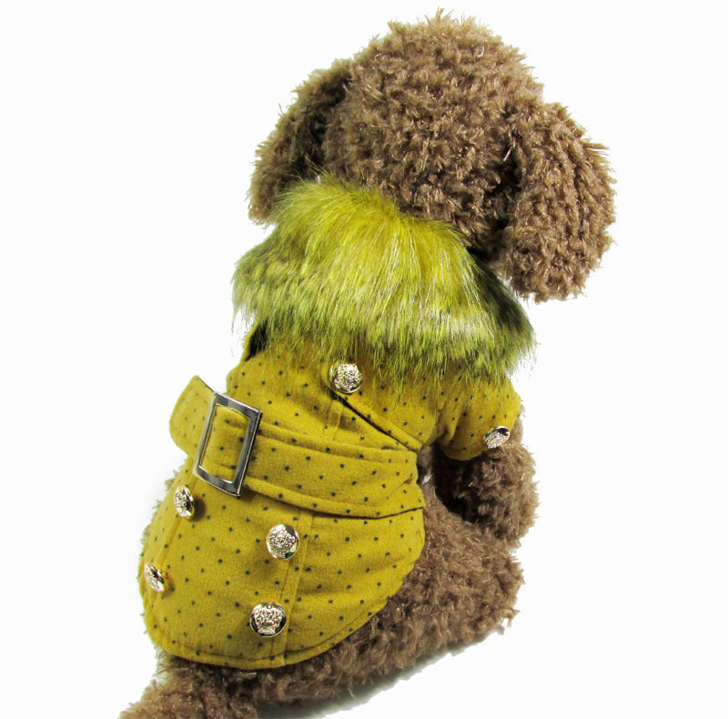 Dog clothes  warm cotton pet clothing