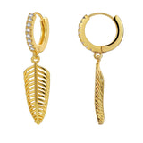 Women's Fashion Geometric Feather Earrings