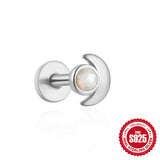 S925 Sterling Silver Ins Style Gemstone Fashion Stud Earrings