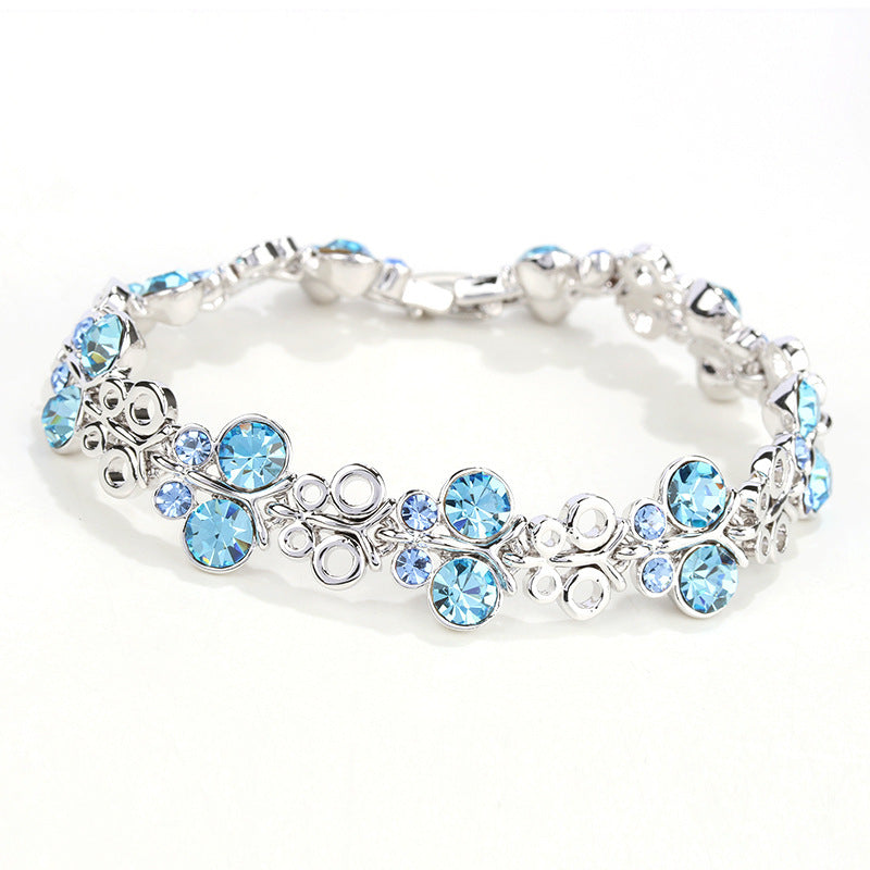 Women's Fashion Love Of Butterfly Crystal Bracelet