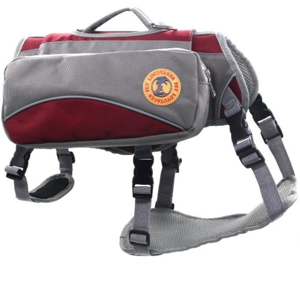 Pet self-packing out portable bag detachable chest back travel bag