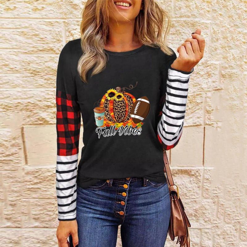 Women's  Halloween pumpkin skull series sweatshirt