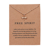 Paper Card Animal Necklace Series Pearl Balance Beam Hummingbird Necklace For Women