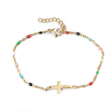 Fashion Cross Stainless Steel Bracelet