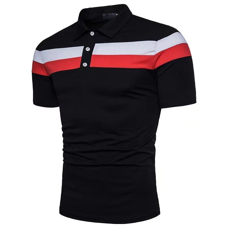 Men's Light Business Polyester Regular Sleeve Polo Shirt