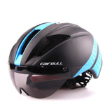 Bicycle Aero Helmet Cycling Helmet Road Mountain Integral Triathlon Bike Helmet Men Race Airo Time-Trial TT Bike Helmet