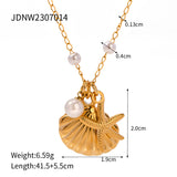 Fashionable All-match Starfish Shell Necklace