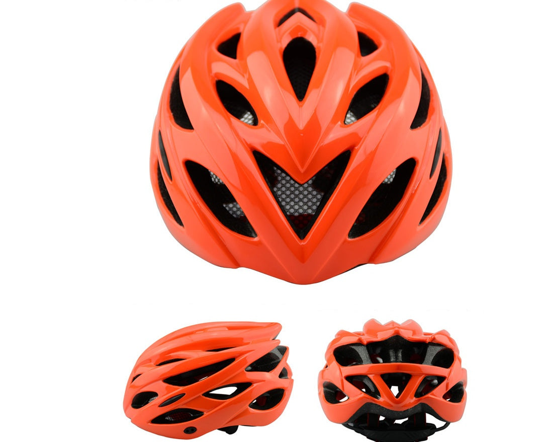 Bicycle integrated riding helmet