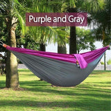 Backpacking Hammock - Portable Nylon Parachute Outdoor Double Hammock