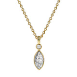 Simple Drop-shaped Zircon Necklace For Women